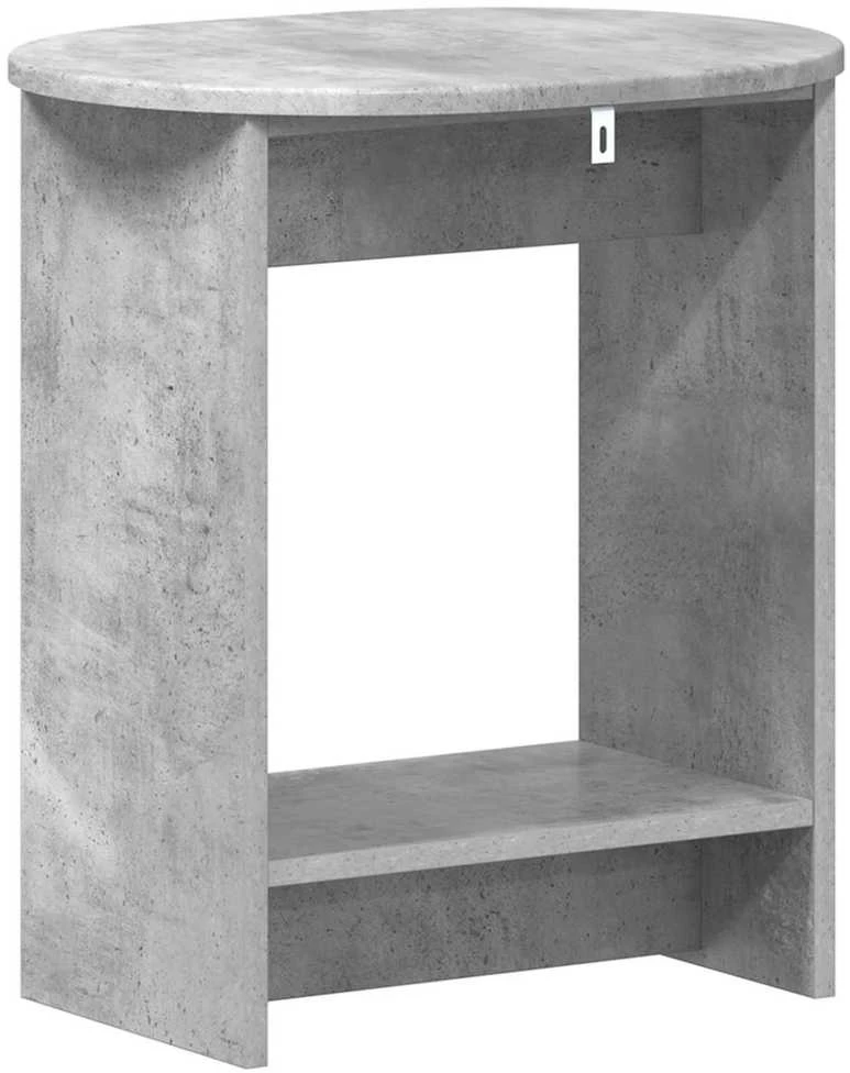 Šoninis stalas Betono pilka 50 x 39,5 x 55 cm Apdirbta mediena