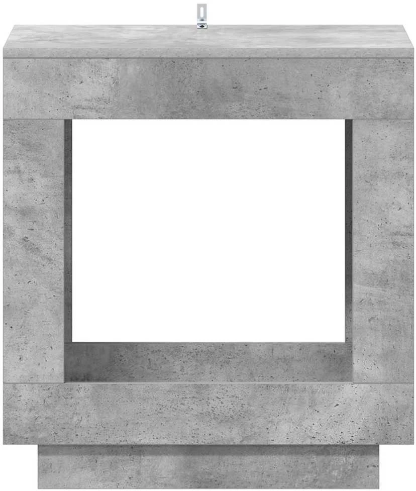 Šoninis stalas Betono pilka 60 x 40 x 65 cm Apdirbta mediena
