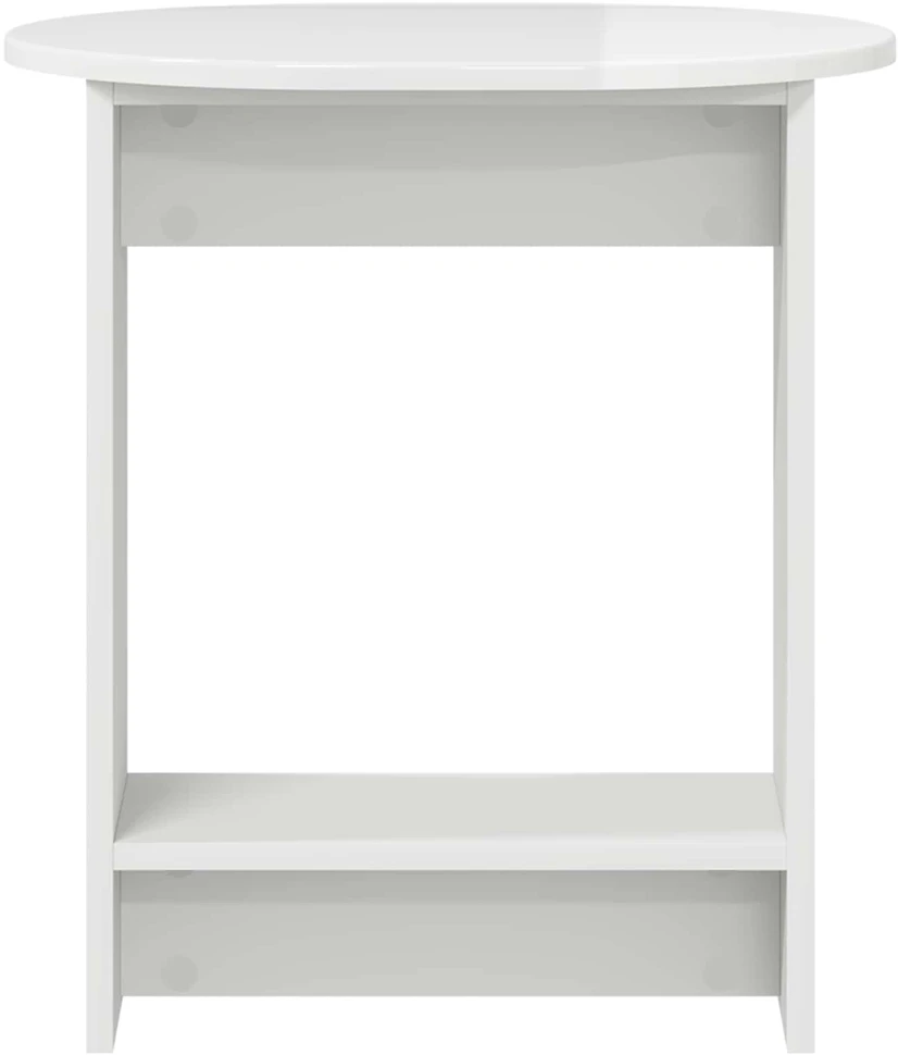 Šoninis stalas Itin blizgi balta 50 x 39,5 x 55 cm