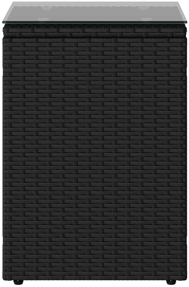 Šoninis stalas Juoda 35 x 35 x 70 cm poliratanas