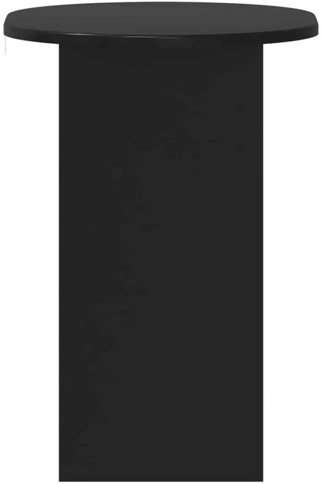 Šoninis stalas Juoda 50 x 39,5 x 55 cm Apdirbta mediena