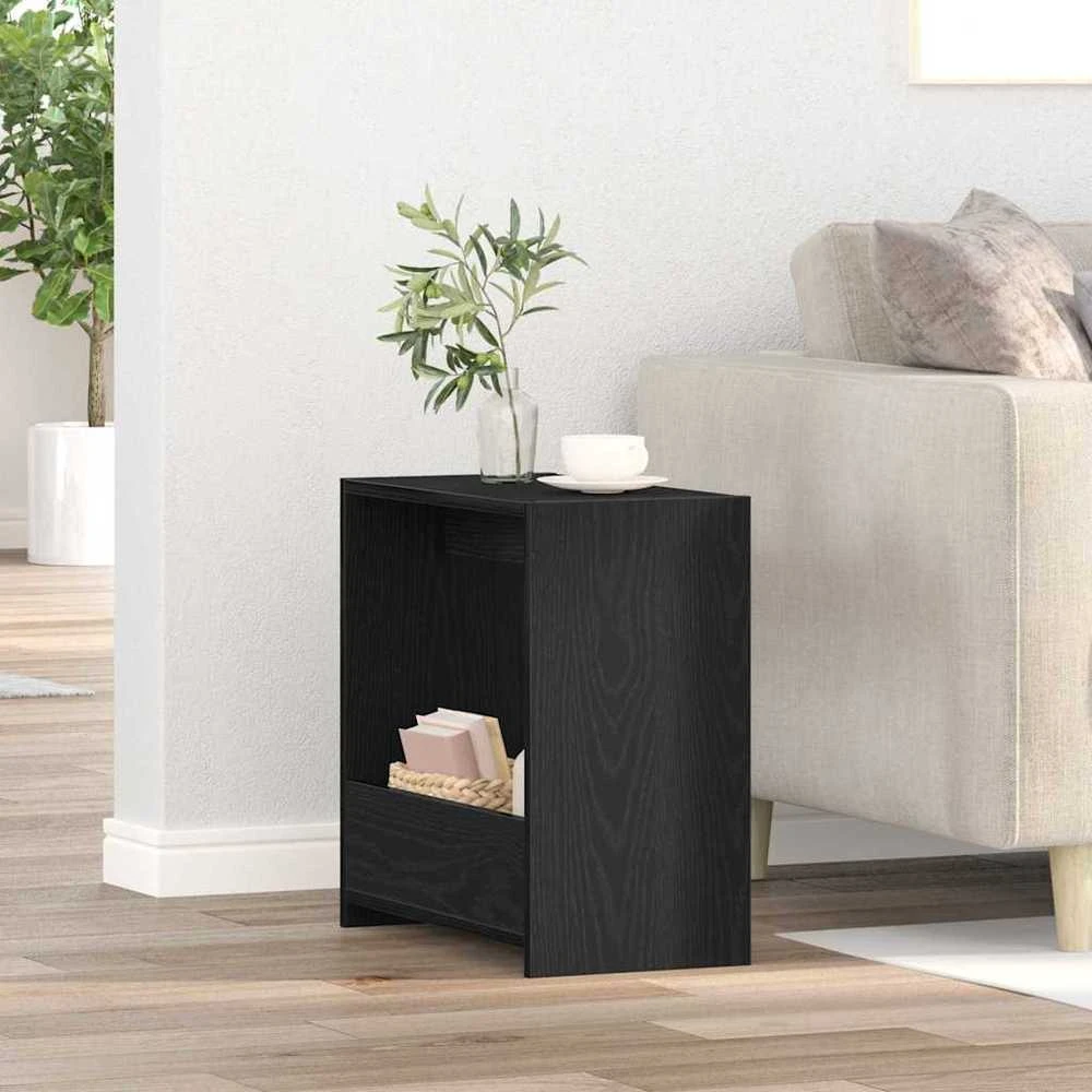 Šoninis stalas Juodas ąžuolas 50 x 26 x 50 cm Apdirbta mediena