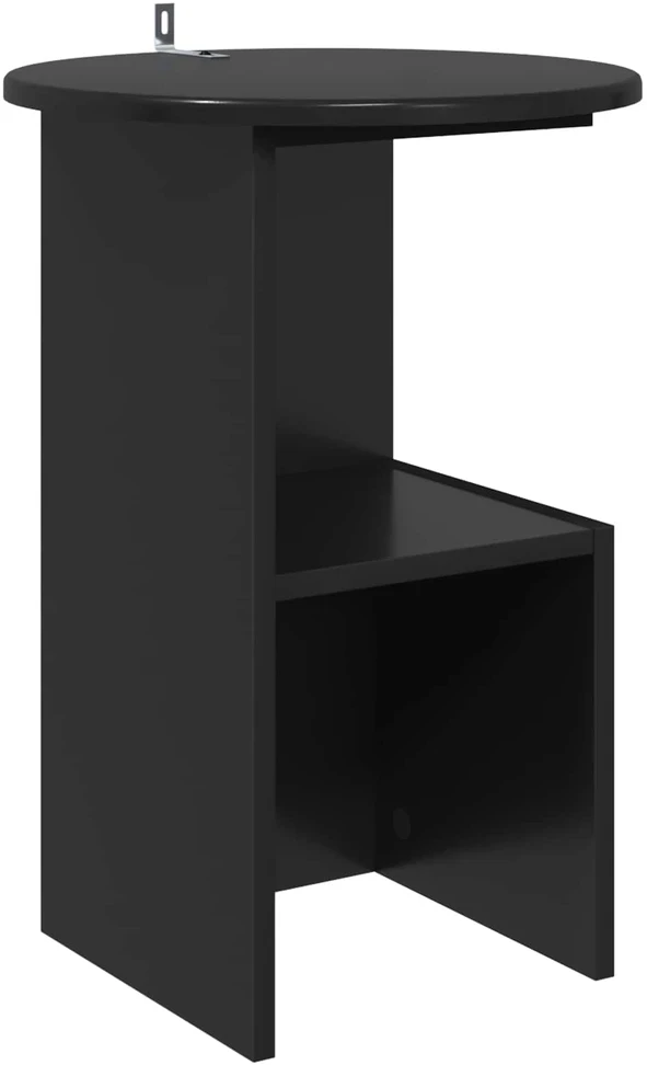 Šoninis stalas Juoda Ø 39,5 x 55 cm Apdirbta mediena