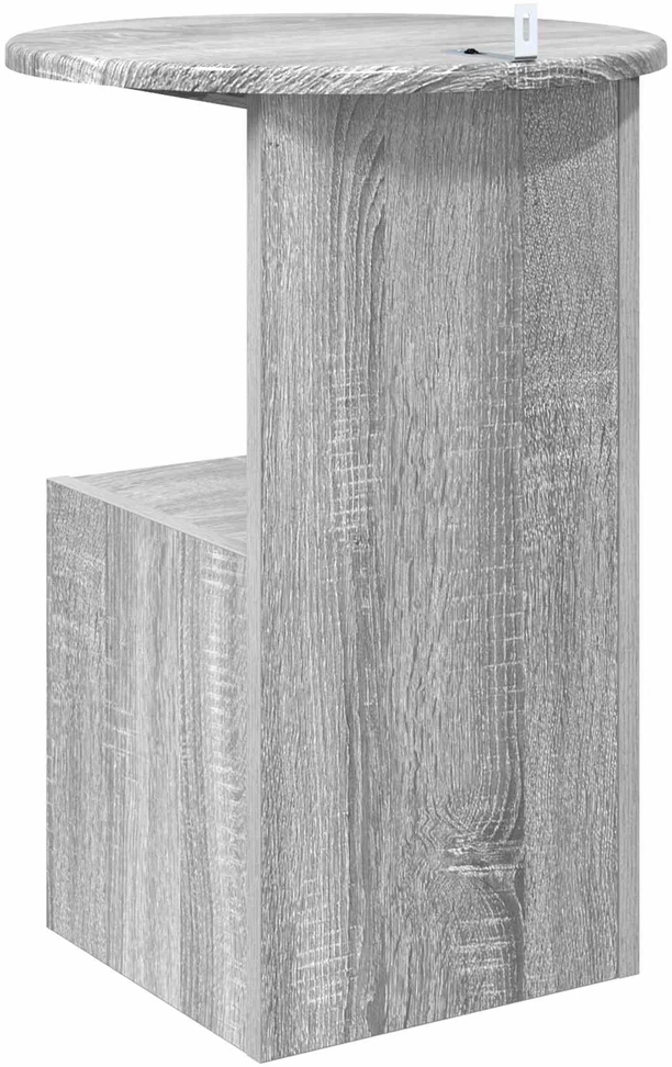 Šoninis stalas Pilka sonoma ąžuolo Ø 39,5 x 55 cm