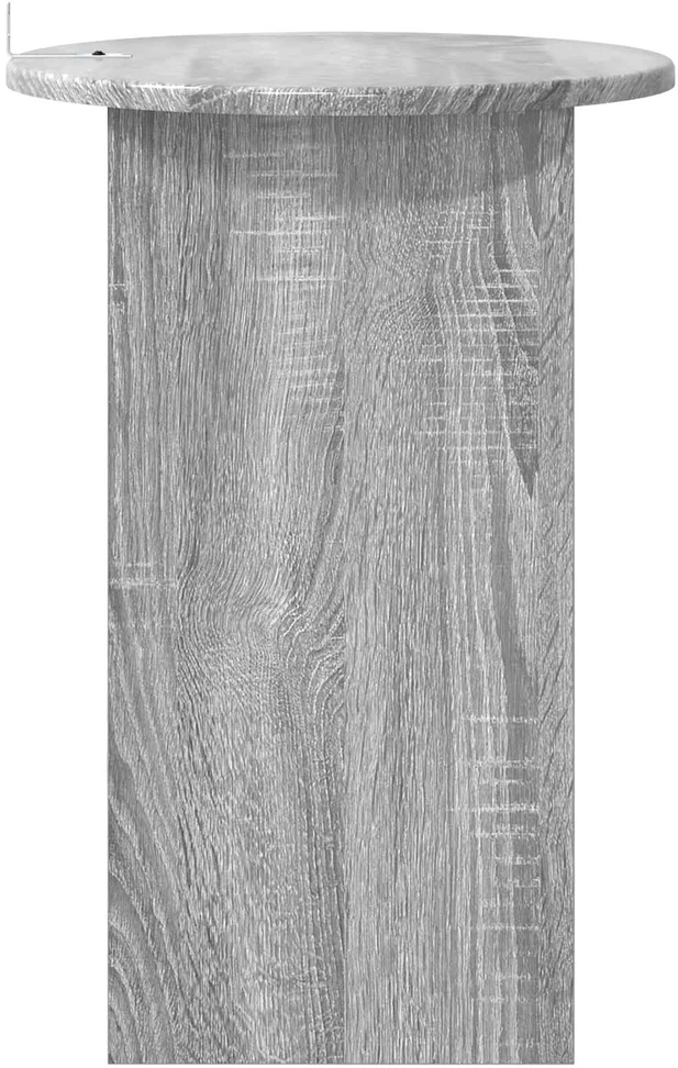 Šoninis stalas Pilka sonoma ąžuolo Ø 39,5 x 55 cm