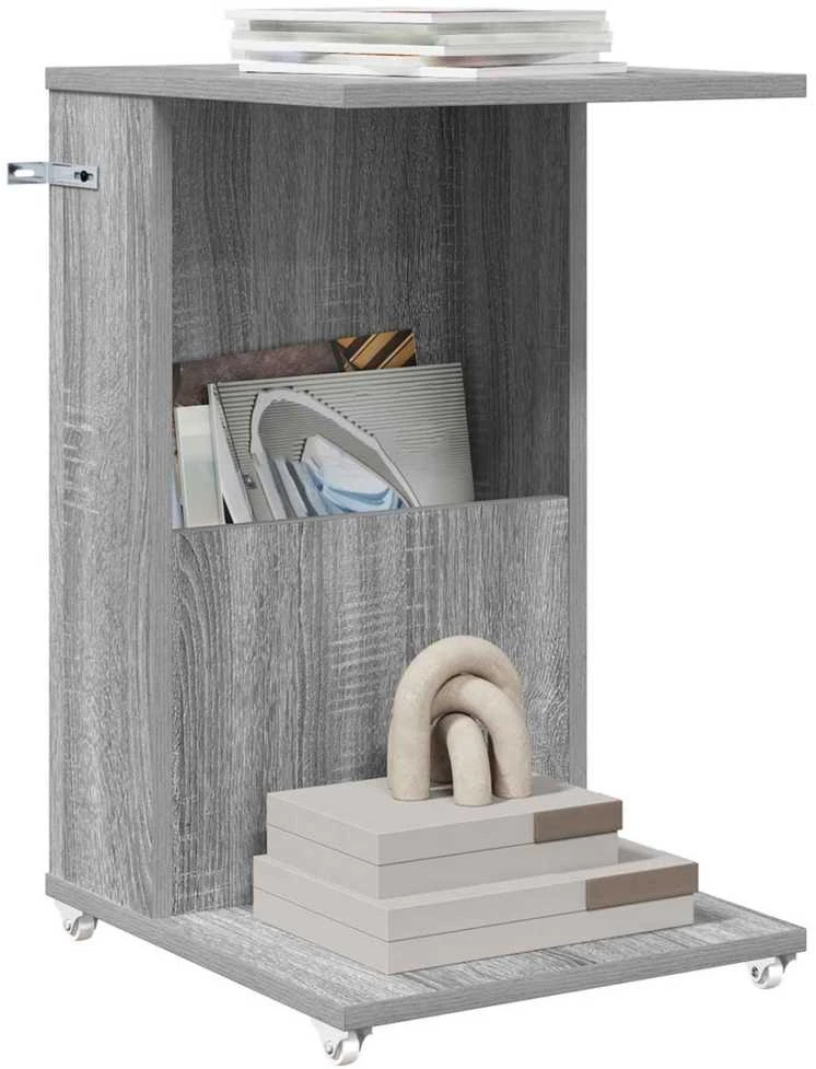 Šoninis stalas Pilkas Sonoma 40 x 35 x 60 cm Apdirbta mediena