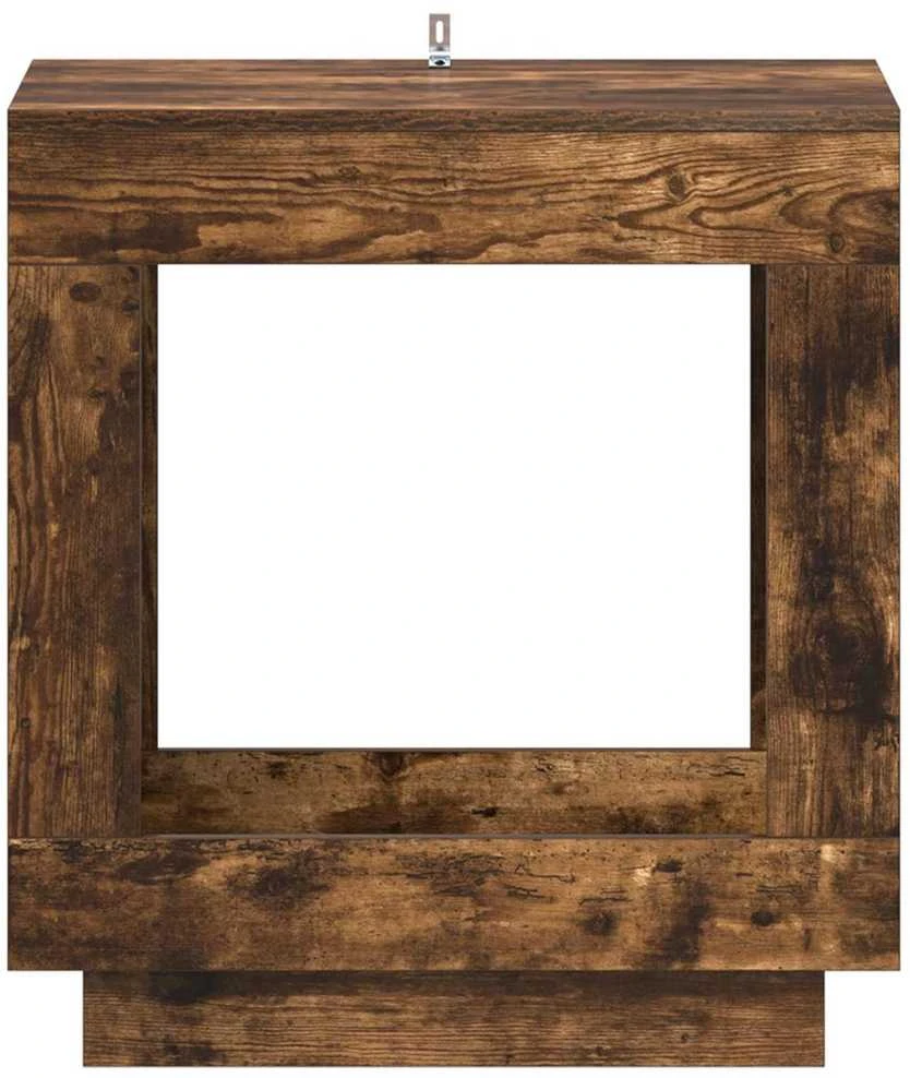 Šoninis stalas Dūminio ąžuolo 60 x 40 x 65 cm Apdirbta mediena