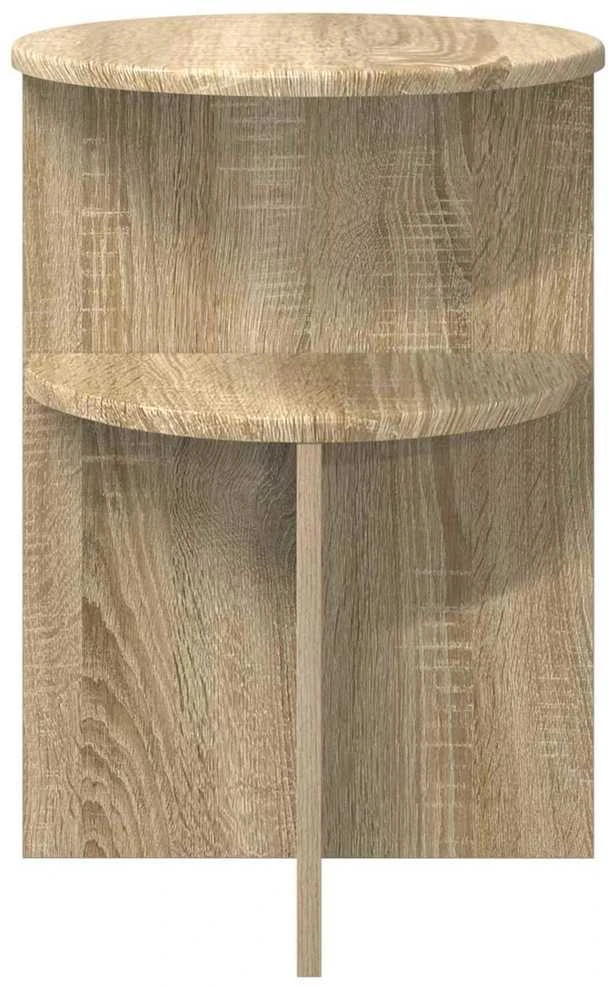 Šoninis stalas Sonoma ąžuolas Ø 39,5 x 55 cm Apdirbta mediena