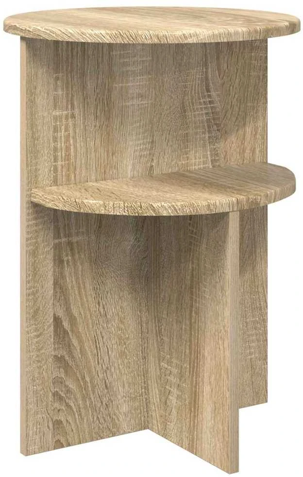 Šoninis stalas Sonoma ąžuolas Ø 39,5 x 55 cm Apdirbta mediena