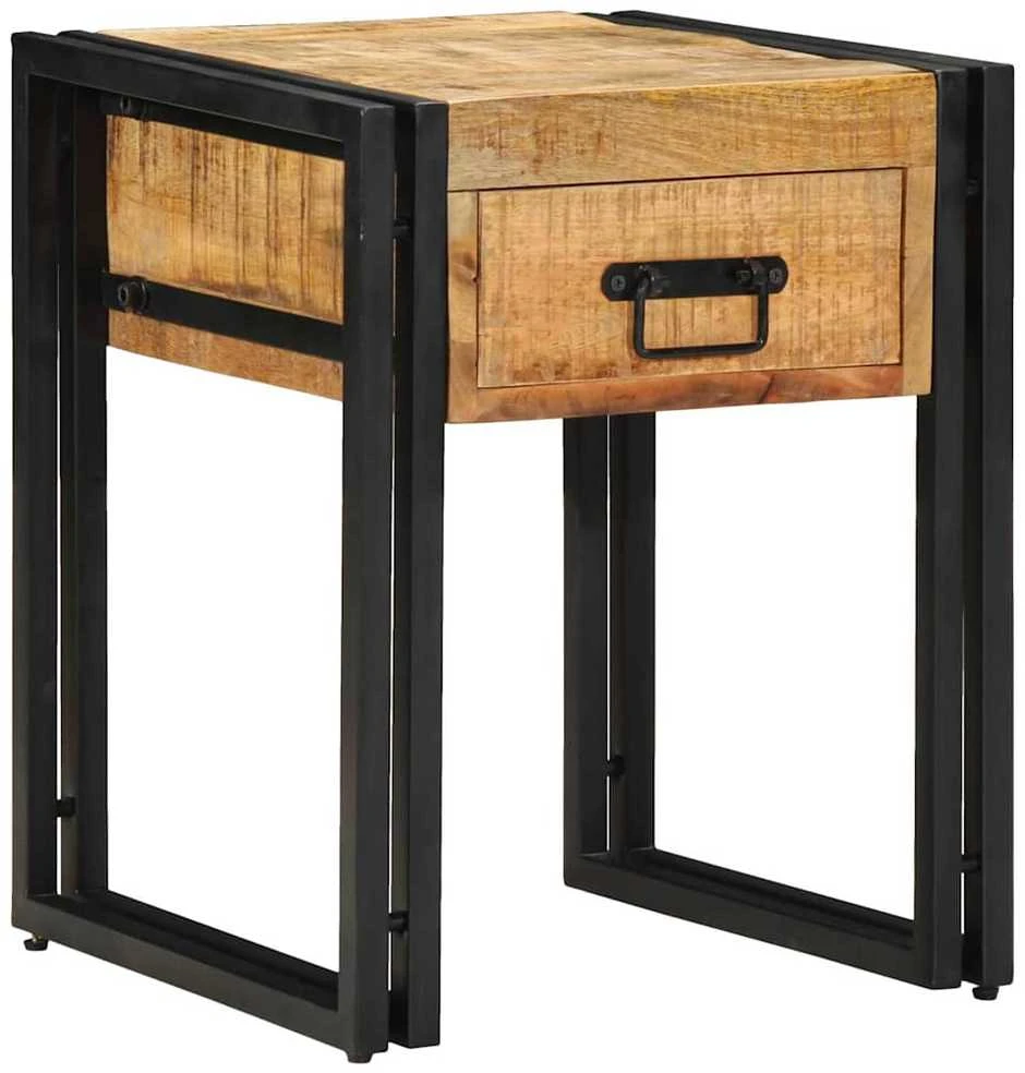 Žurnalinis staliukas 40 x 40 x 50 cm Kietas mango medis