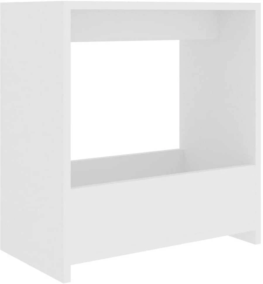 Šoninis staliukas, baltos spalvos, 50x26x50cm, apdirbta mediena