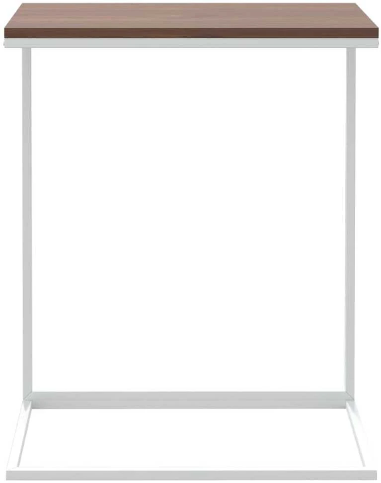 Šoninis staliukas, baltos spalvos, 55x35x66cm, mediena