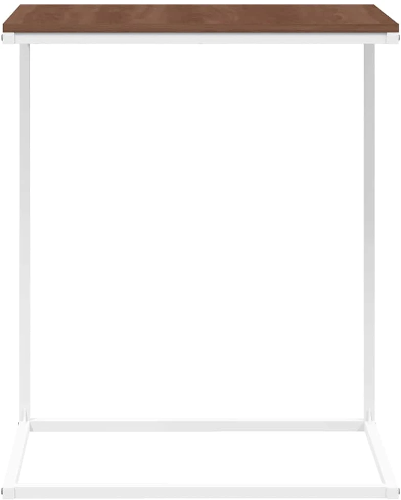 Šoninis staliukas, baltos spalvos, 55x35x66cm, mediena