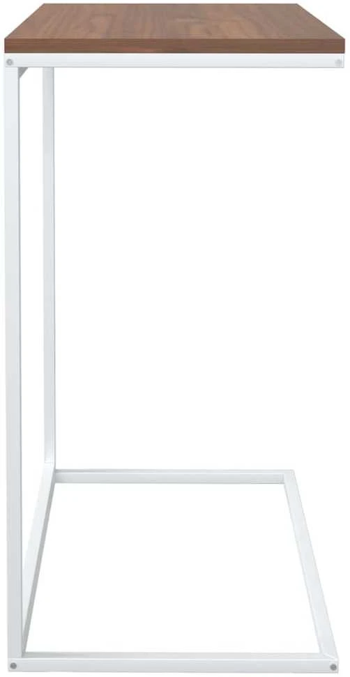 Šoninis staliukas, baltos spalvos, 55x35x66cm, mediena