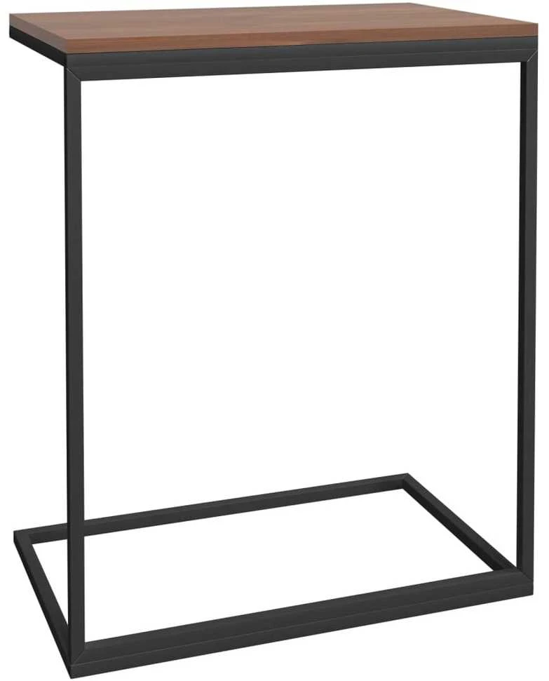 Šoninis staliukas, juodos spalvos, 55x35x66cm, mediena
