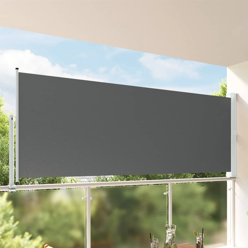 Šoninis tentas Antracito 160 x 300 cm Polyester Stačiakampio