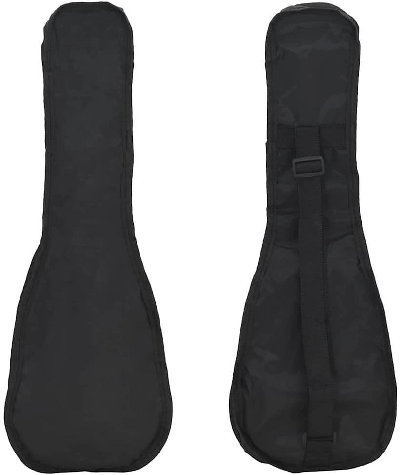 Soprano ukulėlės rinkinys su dėklu vaikams, juoda, 21"
