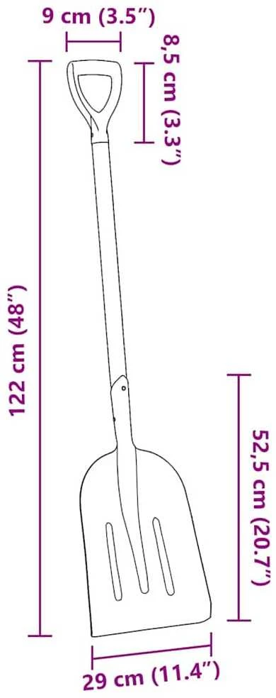 Spade Sidabrinė 29 x 122 cm Aliuminis