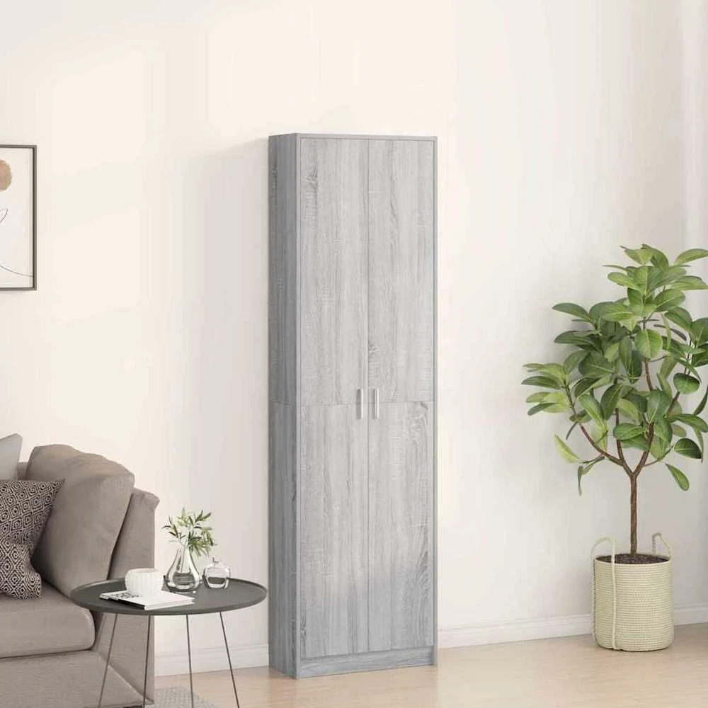 Spinta Pilkas Sonoma 55 x 25 x 189 cm Apdirbta mediena
