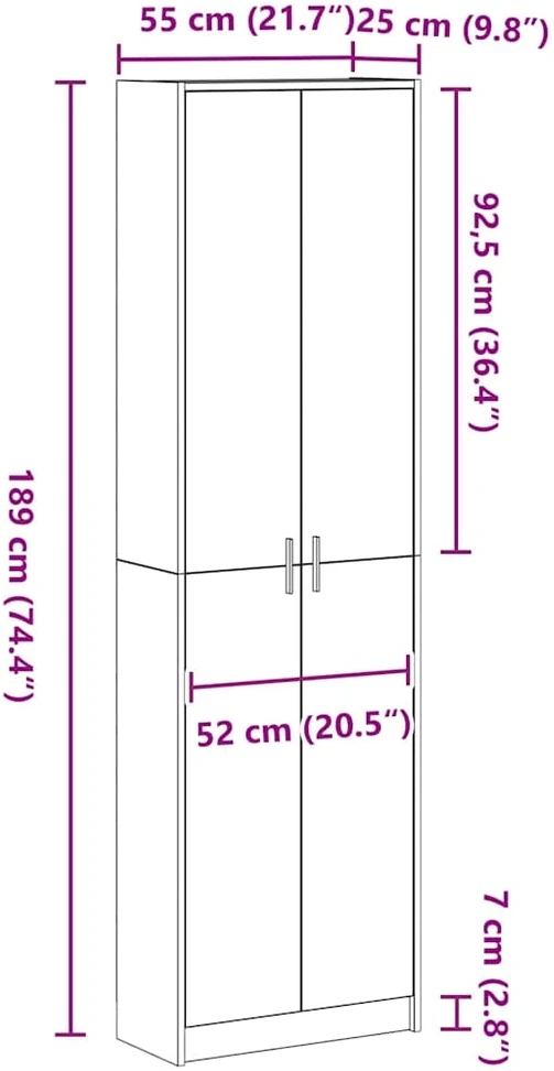 Spinta Senovinis medis 55 x 25 x 189 cm Apdirbta mediena