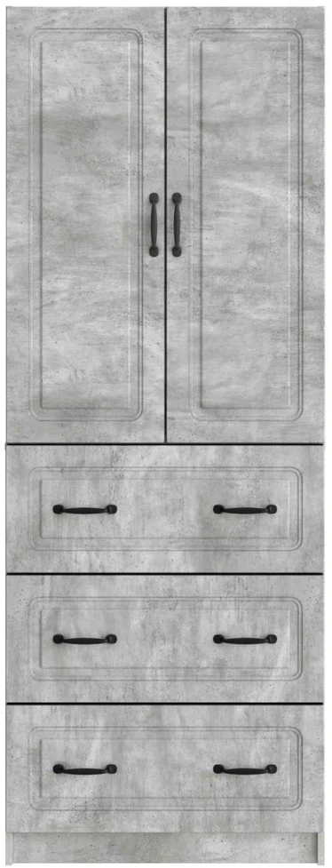 Spintelė 2 vnt. 66 x 34,5 x 87 cm Apdirbta mediena Betono pilka