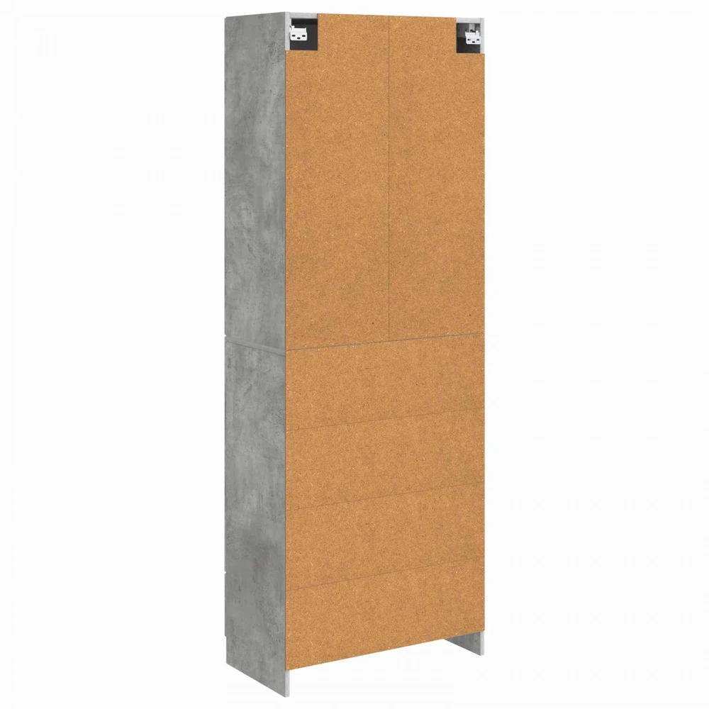 Spintelė 2 vnt. 66 x 34,5 x 87 cm Apdirbta mediena Betono pilka