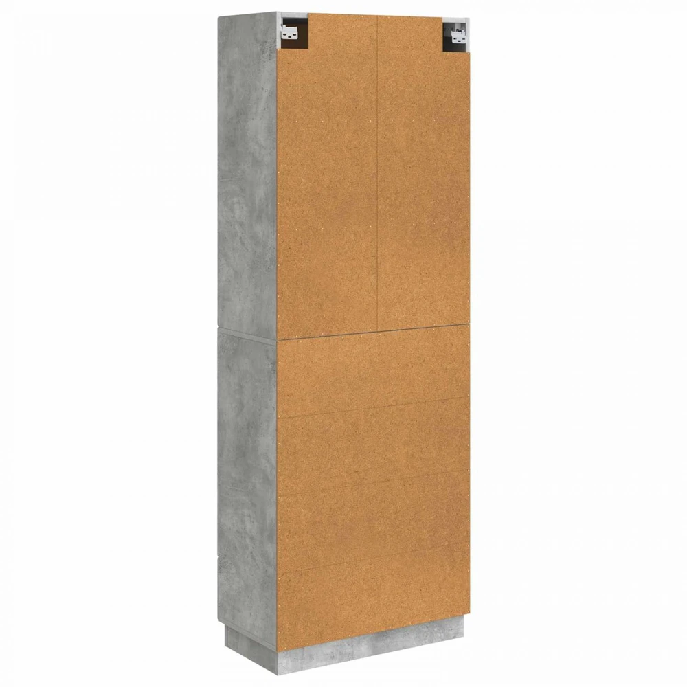 Spintelė 2 vnt. 66 x 34,5 x 87 cm Apdirbta mediena Betono pilka