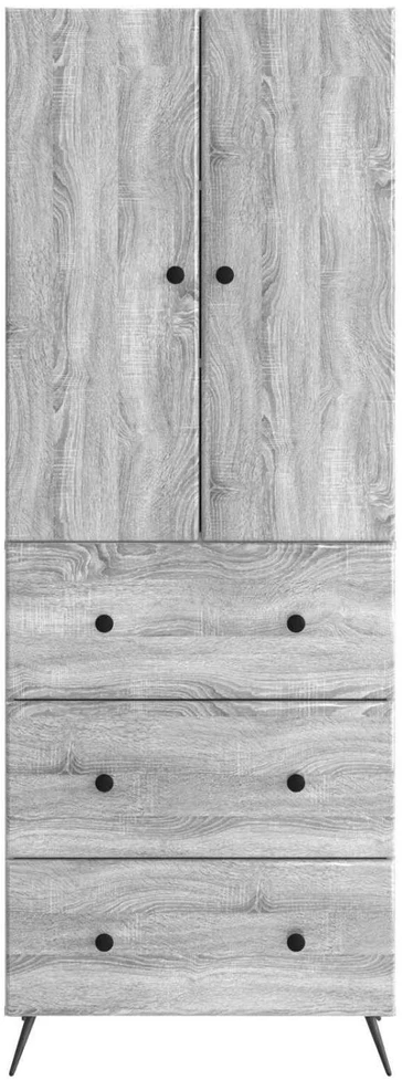 Spintelė 2 vnt. 66 x 34,5 x 90 cm Apdirbta mediena Pilka Sonoma