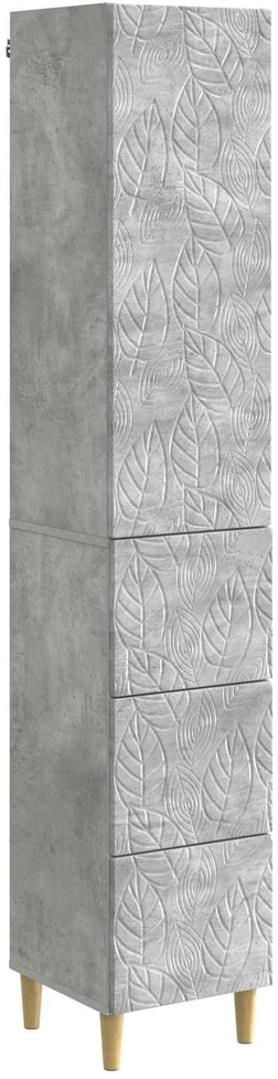 Spintelė 2 vnt. 33 x 34,5 x 90 cm Apdirbta mediena Betono pilka