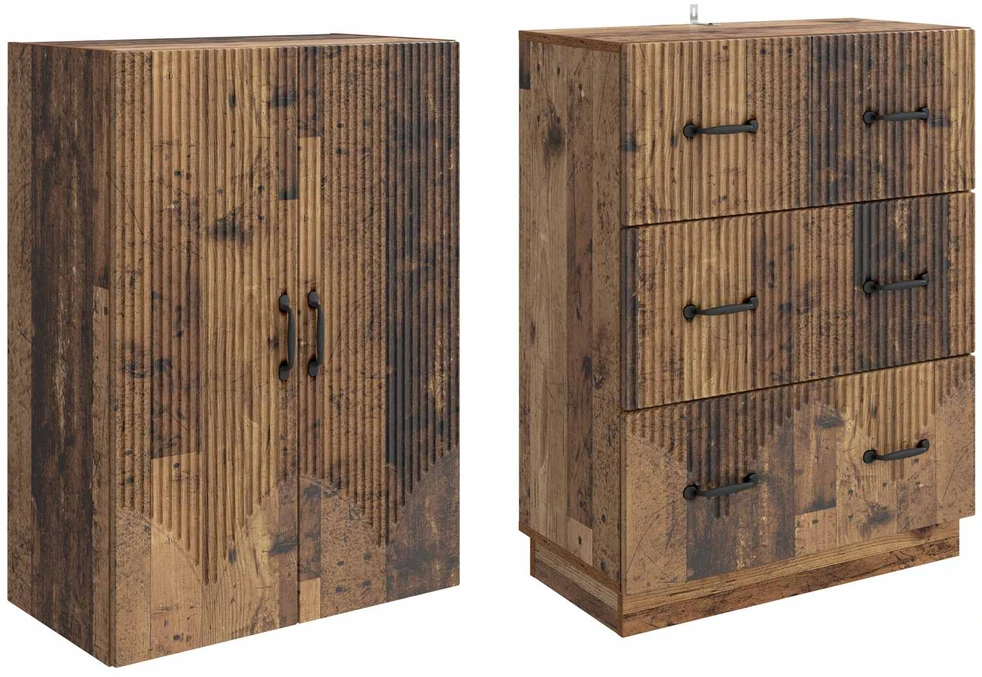 Spintelė 2 vnt. 66 x 34,5 x 87 cm Apdirbta mediena