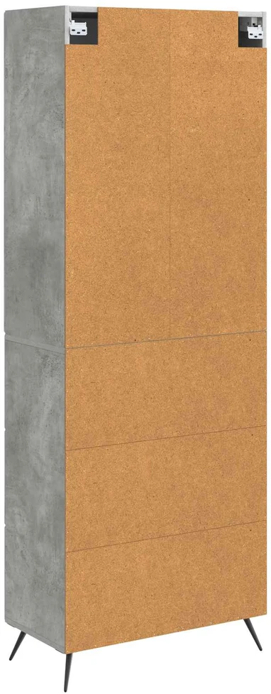 Spintelė 2 vnt. 66 x 34,5 x 90 cm Apdirbta mediena Betono pilka