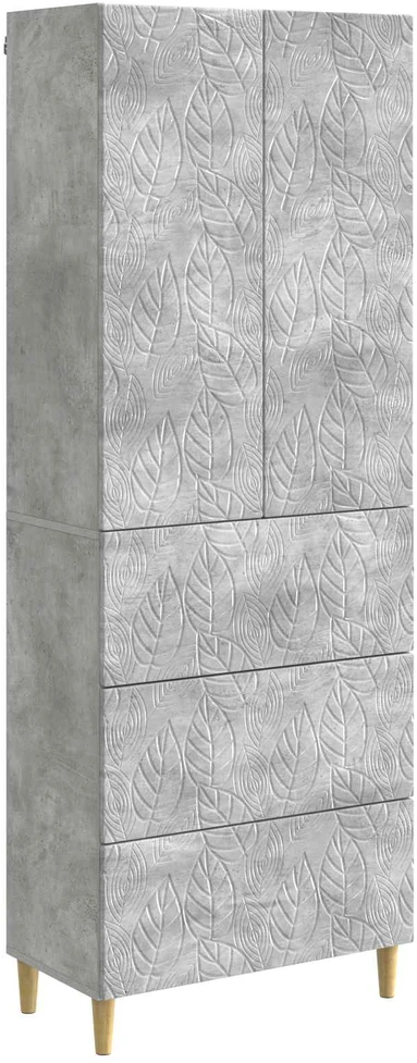 Spintelė 2 vnt. 66 x 34,5 x 90 cm Apdirbta mediena Betono pilka