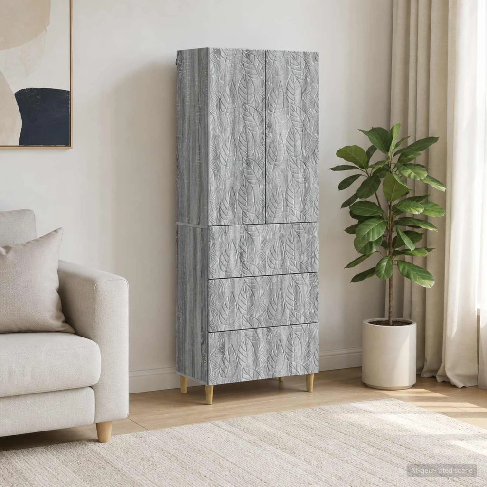 Spintelė 2 vnt. 66 x 34,5 x 90 cm Apdirbta mediena Pilka Sonoma