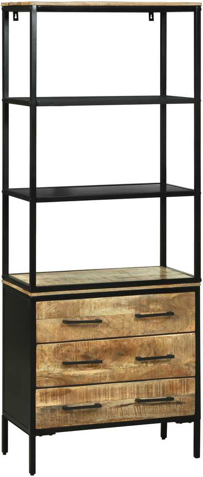 Aukštas spintelė Ruda 70 x 35 x 180 cm Kietas mango medis