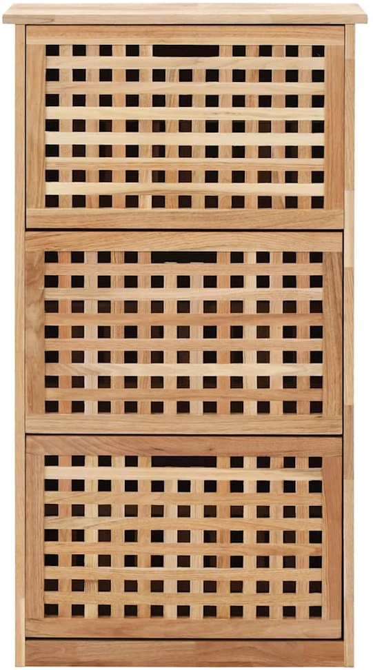 Spintelė avalynei, 55x20x104 cm, riešutmedžio medienos masyvas