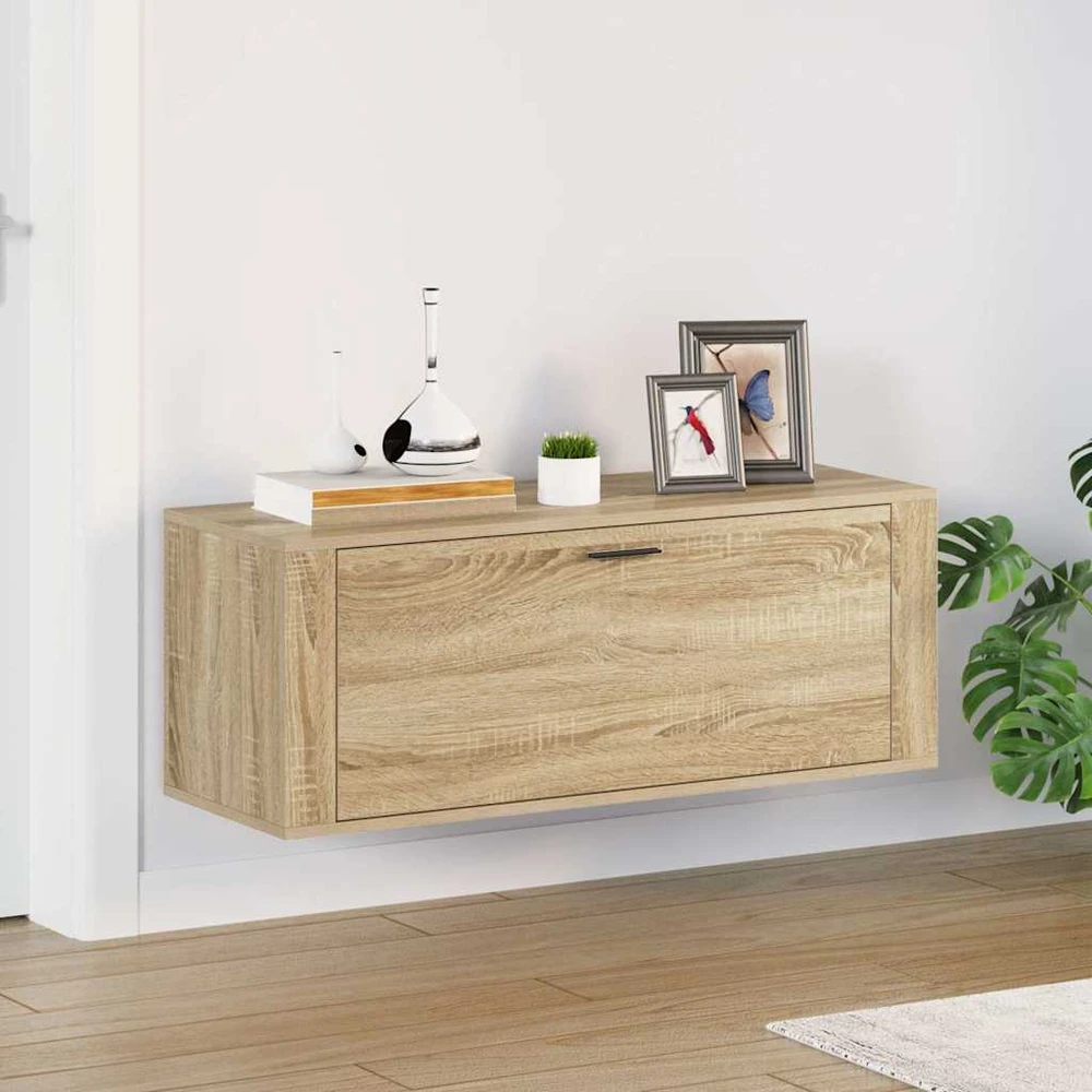 Spintelė batams, ąžuolo spalvos, 100x35x38cm, apdirbta mediena