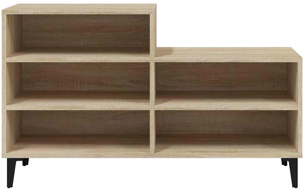 Spintelė batams, ąžuolo spalvos, 102x36x60cm, apdirbta mediena