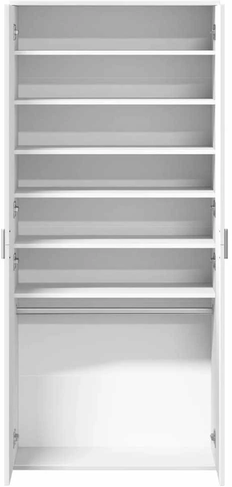 Spintelė batams, balta, 80x39x178cm, MDP