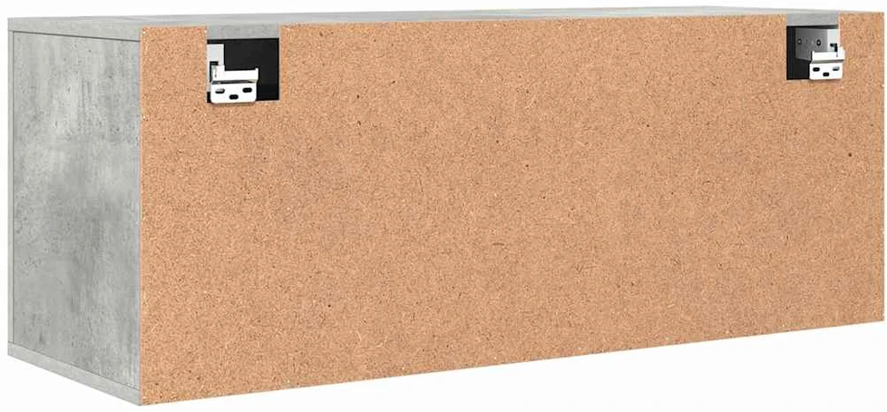 Spintelė batams, betono pilka, 100x35x38cm, apdirbta mediena