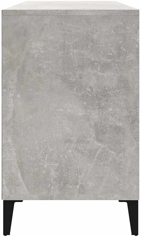 Spintelė batams, betono pilka, 102x36x60cm, apdirbta mediena
