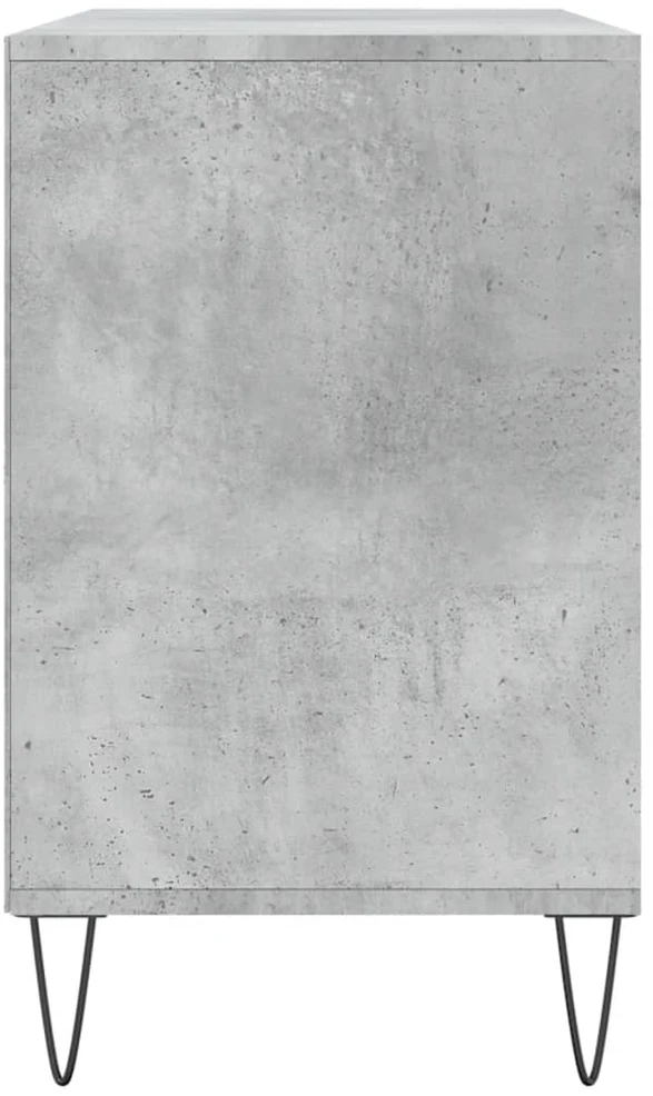 Spintelė batams, betono pilka, 102x36x60cm, apdirbta mediena
