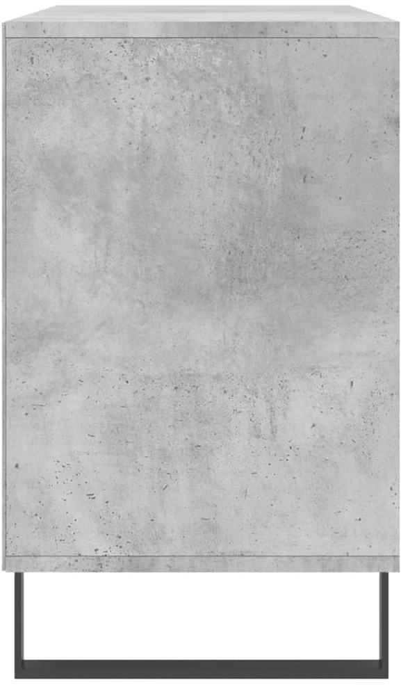 Spintelė batams, betono pilka, 102x36x60cm, apdirbta mediena