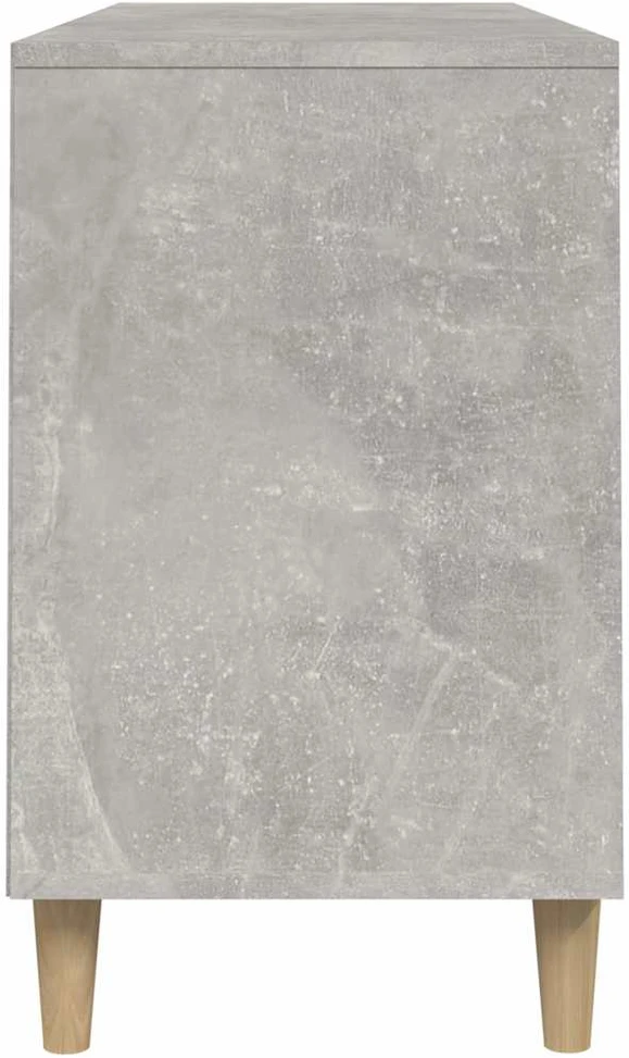 Spintelė batams, betono pilka, 102x36x60cm, apdirbta mediena