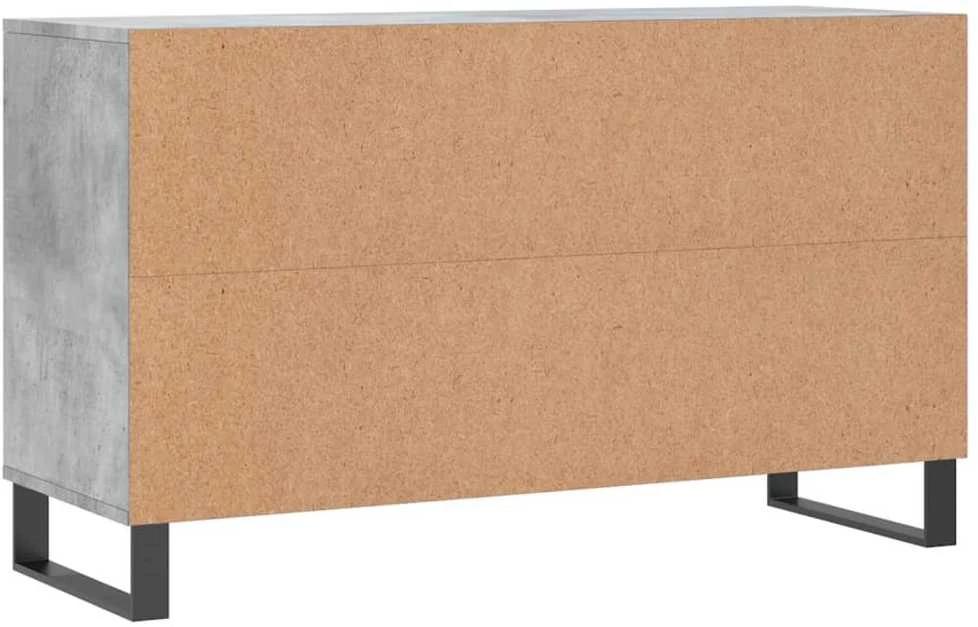 Spintelė batams, betono pilka, 102x36x60cm, apdirbta mediena