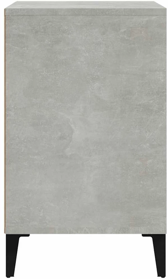 Spintelė batams, betono pilka, 102x36x60cm, apdirbta mediena