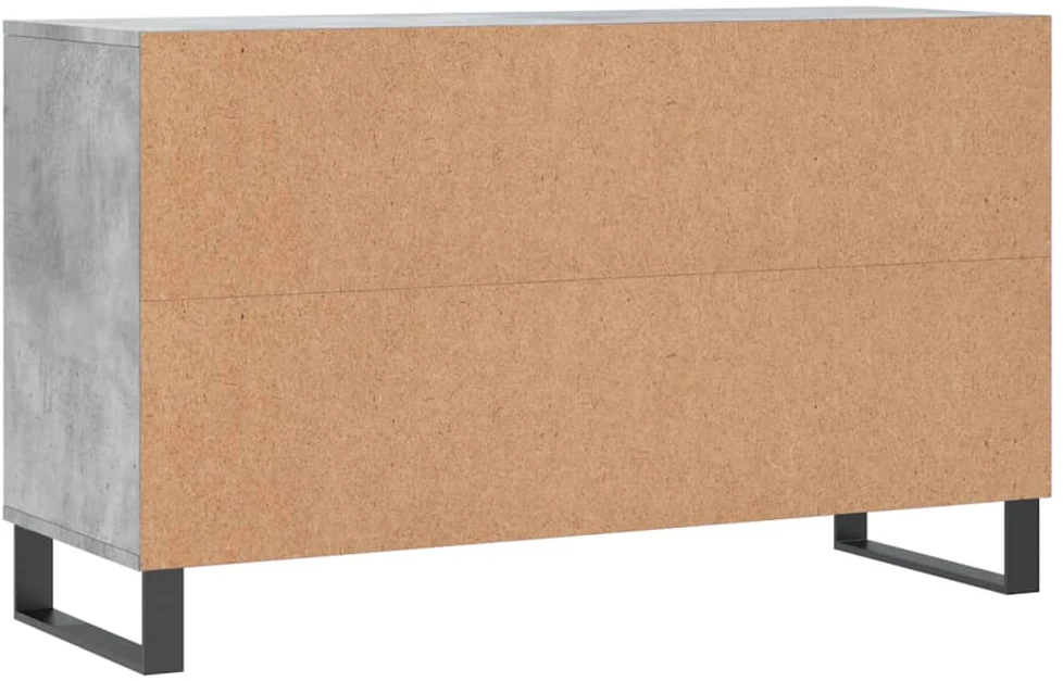 Spintelė batams, betono pilka, 102x36x60cm, apdirbta mediena