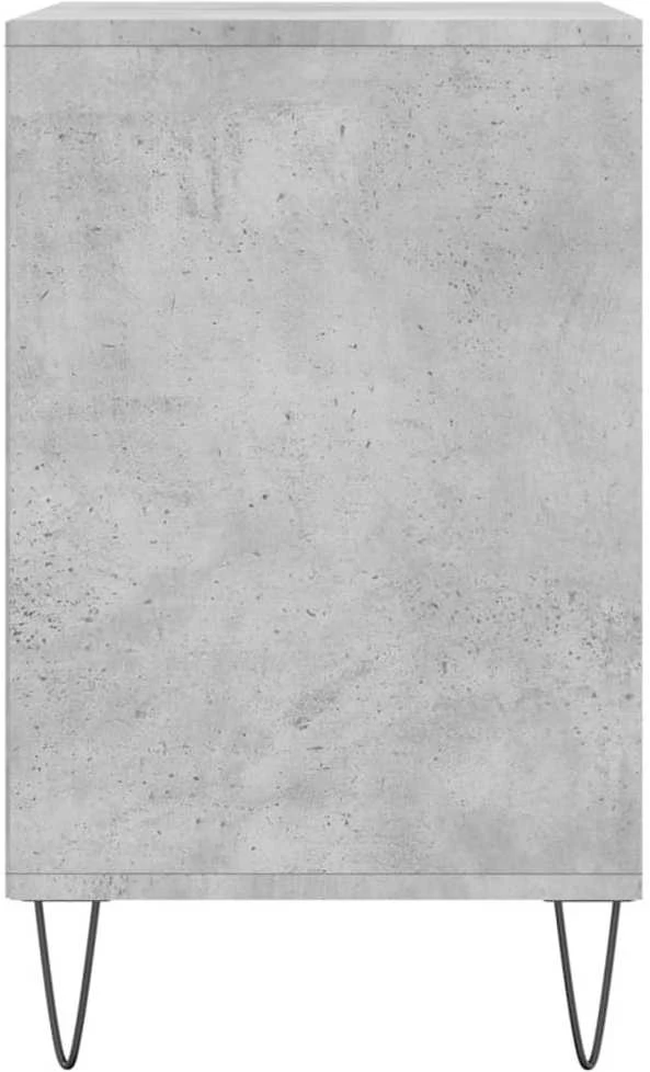 Spintelė batams, betono pilka, 102x36x60cm, apdirbta mediena