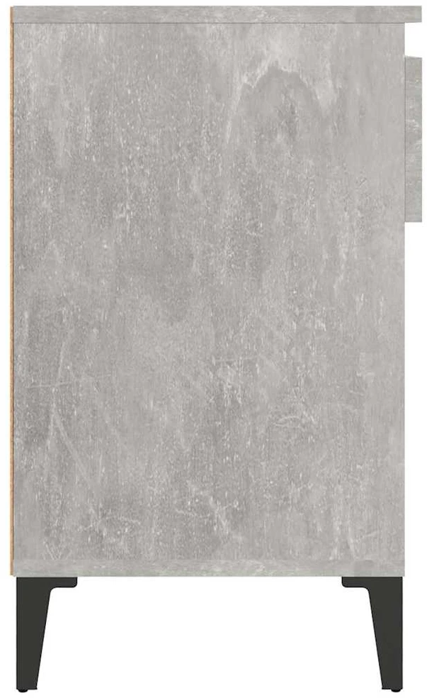 Spintelė batams, betono pilka, 102x36x60cm, apdirbta mediena