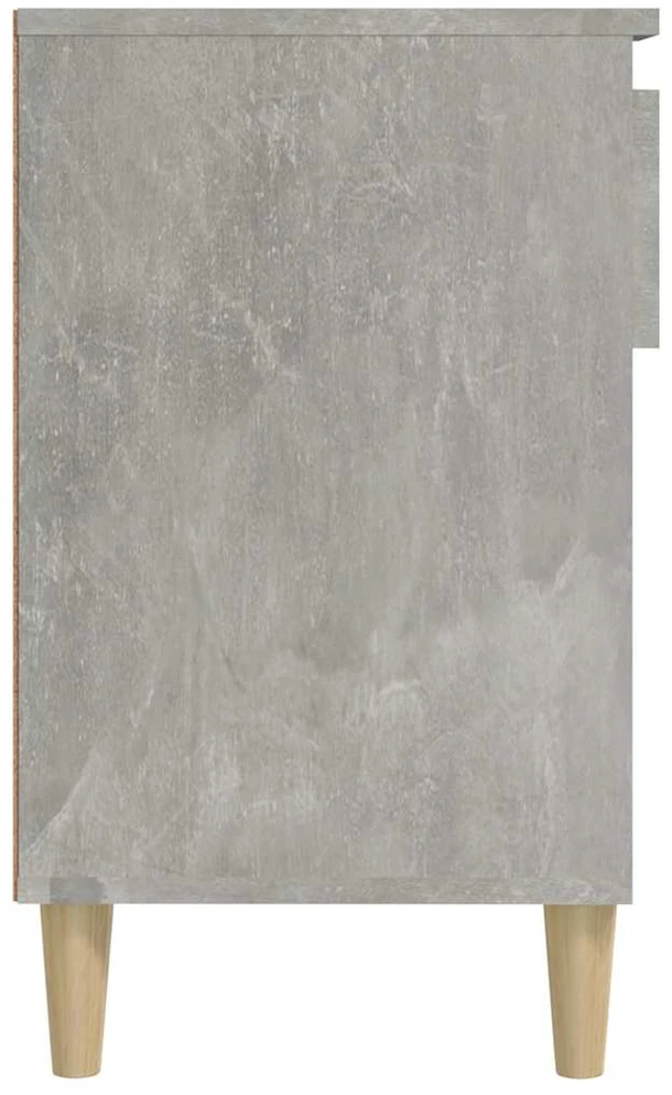 Spintelė batams, betono pilka, 102x36x60cm, apdirbta mediena