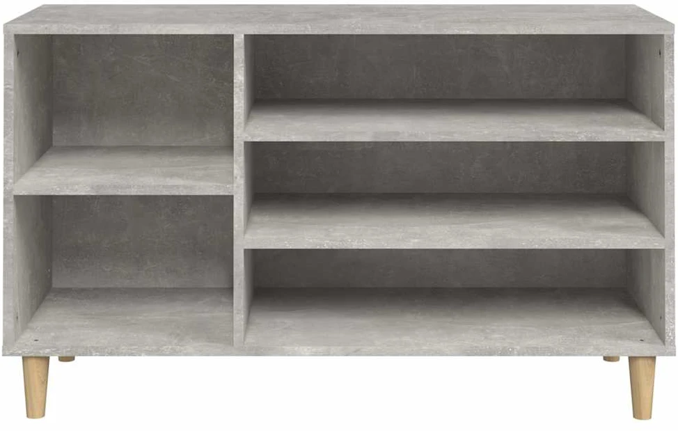 Spintelė batams, betono pilka, 102x36x60cm, apdirbta mediena
